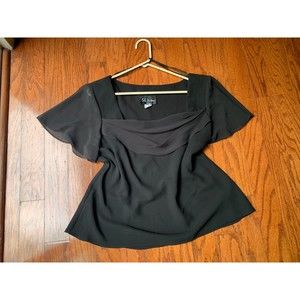 S.L.Fashion Women's Blouse Black Size 14W